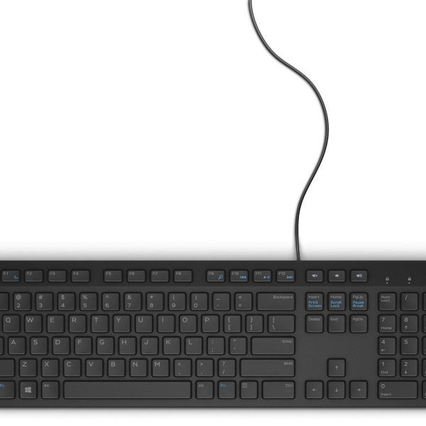 Bàn phím có dây Dell KB216, Multimedia, Black, USB, BH:1 Năm