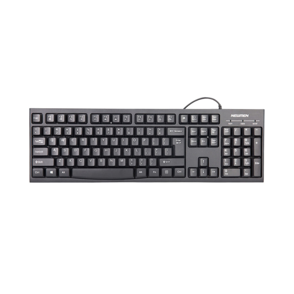 Bàn phím có dây Newmen E007 Đen, 104  Phím, USB