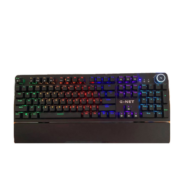 Bàn phím cơ quang Gnet GK315, Led 7 màu, 104 Phím