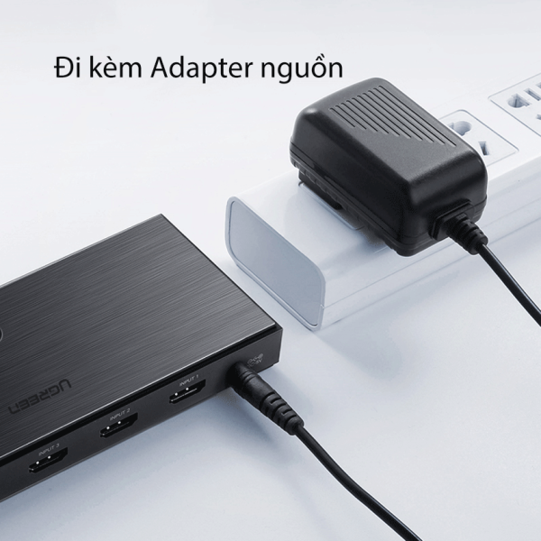 Bộ gộp HDMI 2.0 Ugreen 50710 5 vào 1 hỗ trợ 4kx2k/60Hz
