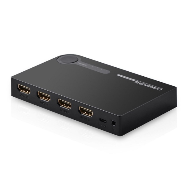 Bộ gộp HDMI 3 vào 1 ra Ugreen 40234 - Hỗ trợ full HD, 3D màu đen
