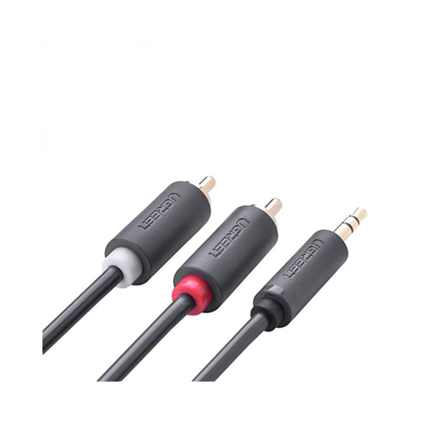 Cáp Audio 1.5m từ giắc 3.5mm đực sang 2RCA đực Ugreen 10583
