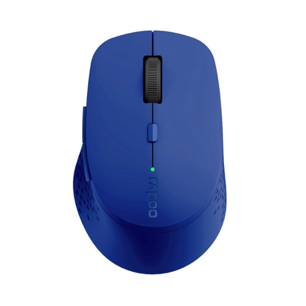 Chuột không dây Rapoo M300 Silent màu xanh (Wireless, Bluetooth)
