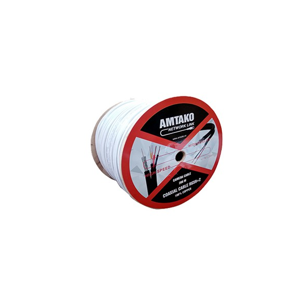 Dây đồng trục Amtako 5822 (RG58, Cuộn 200m)