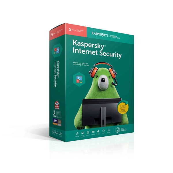 Phần mềm KIS 5U: Kaspersky Internet Sercurity 5 User, bản 2020, 12 Tháng