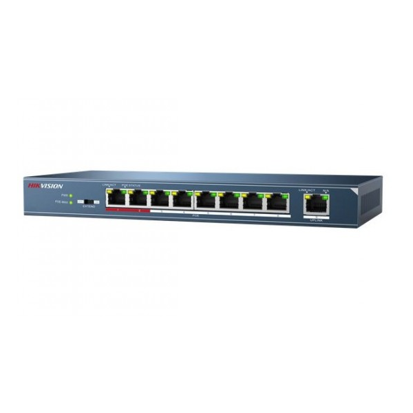 Switch Hikvision DS-3E0109P-E(C)- 8-Port PoE 100Mbps