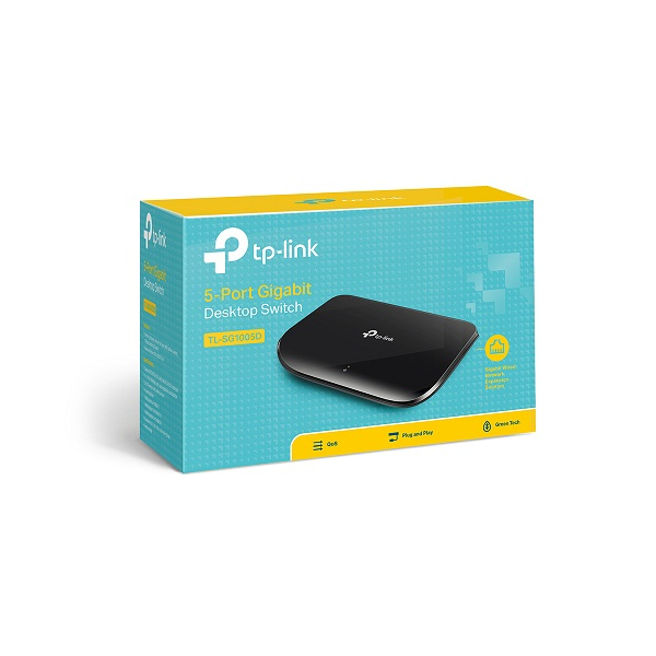 Switch Tplink TL-SG1005D - 5-Port Gigabit 1000Mbps