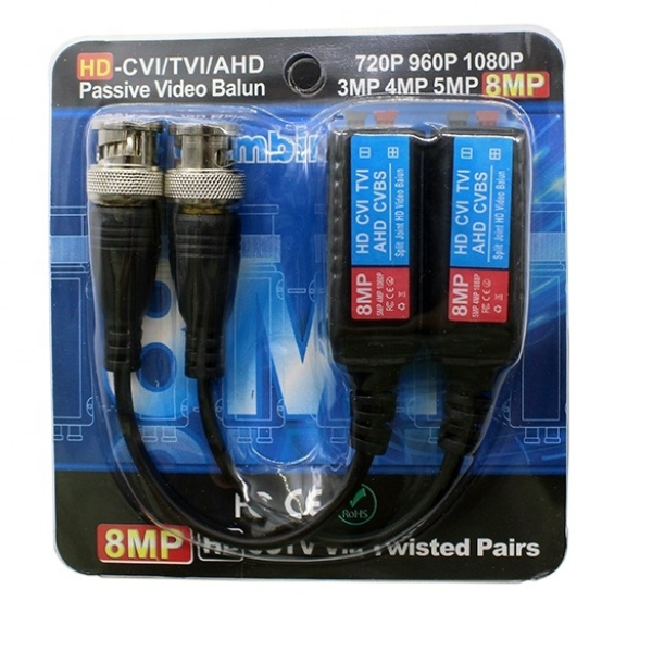 Video Balun Toruk hỗ trợ 1-8MP, có lẫy