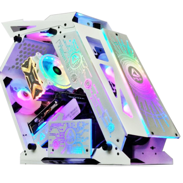 Vỏ case VSP E-ROG ES1 Gaming White (Trắng)