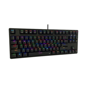 Bàn phím cơ Edra EK387L RGB màu đen Red sw (USB)
