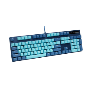Bàn phím cơ gaming có dây Rapoo V500 Pro Cyan Blue (Blue switch)
