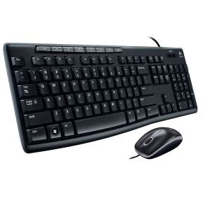Bộ bàn phím chuột có dây Logitech MK200