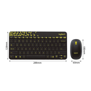 Bộ bàn phím chuột không dây Logitech MK240 Nano Wireless (USB/đen)
