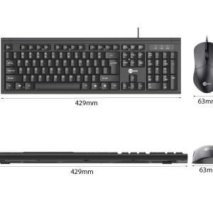 Bộ Bàn phím chuột Lecoo CM101 đen (USB)
