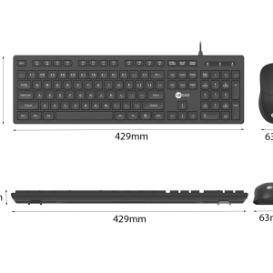 Bộ Bàn phím chuột Lecoo CM102 đen (USB)
