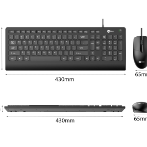 Bộ Bàn phím chuột Lecoo CM103 đen (USB)
