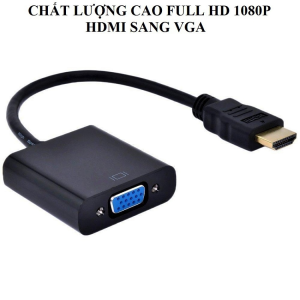Cáp chuyển đổi HDMI To VGA (Đen/Trắng)
