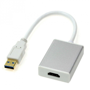 Cáp chuyển đổi từ USB to HDMI (Full HD, 1080) Đen/Trắng
