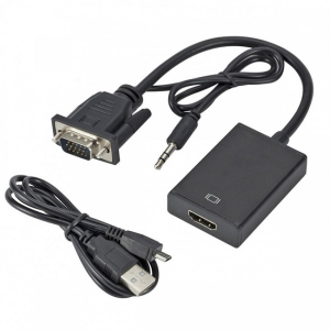 Cáp chuyển đổi từ VGA sang HDMI (có âm thanh + dây cáp Micro USB)
