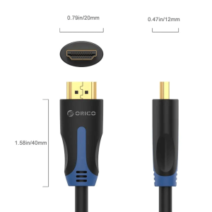 Cáp HDMI 2m Orico HM14-20-BK chuẩn 1.4 hỗ trợ 4K, chống nhiễu
