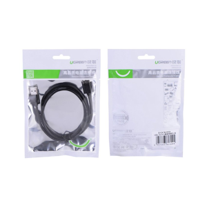 Cáp máy in 1,5m Ugreen 10350 USB 2.0 - Đầu mạ vàng
