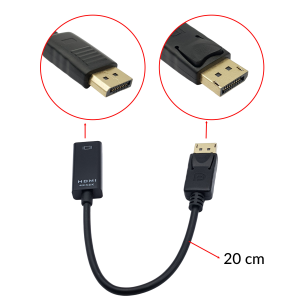 Dây chuyển đổi Displayport to HDMI 20cm
