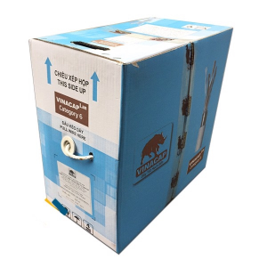 Dây mạng Vinacap CAT 6 UTP, Màu Trắng, 305m/Cuộn