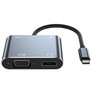 Hub chuyển đổi Type C to USB, VGA, HDMI, Type C