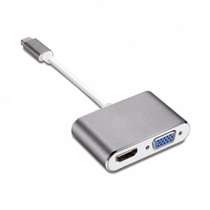 Hub chuyển đổi Type-C to VGA, HDMI