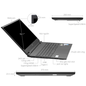 Laptop HP Gaming VICTUS 16-fa0110TX (7C0R3PA) (i7 12700H/8GB RAM/512GB SSD/15.6 FHD 144Hz/GTX 3050 4Gb/Win11/Đen)