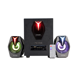 Loa Microlab G100BT tích hợp đèn LED -11W, 2.1 Bluetooth, Đen, BH:12 Tháng