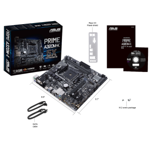 Mainboard ASUS PRIME A320M-K (AMD A320, Socket AM4, ATX, 2 khe RAM DDR4)
