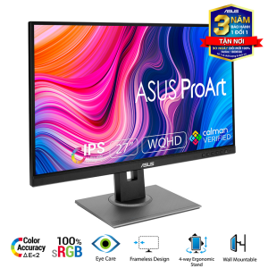 Màn hình Asus ProArt PA278QV (27inch/WQHD/IPS/75Hz/5ms/350nits/HDMI+DP+MiniDP+DVI+USB+Audio)
