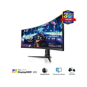 Màn hình Asus XG49VQ ROG Strix (49 inch/DFHD/Super Ultra-Wide/VA/144Hz/4ms//Loa/Cong)
