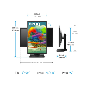Màn hình BenQ PD2700Q (27 inch/QHD/60hz/4ms/350 nits/HDMI+DP+mDP+USB+Audio/Loa)
