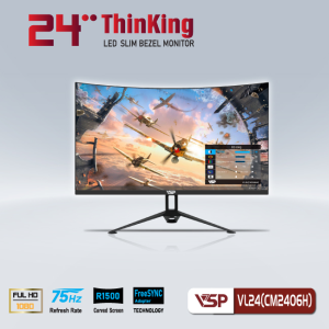 Màn hình VSP VL24(CM2406H) - 23.6" Cong, 75hz