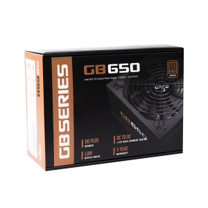 Nguồn máy tính AIGO GB650 - 650W (80 Plus Bronze/Màu Đen)
