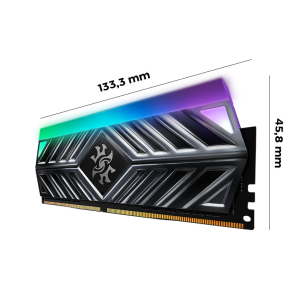 Ram Desktop Adata XPG Spectrix D41 RGB Grey (AX4U320016G16A-ST41) 16GB (1x16GB) DDR4 3200Mhz
