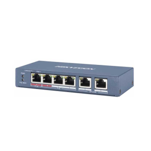 Switch Hikvision DS-3E0106P-E/M: 4-Port PoE 100Mbp