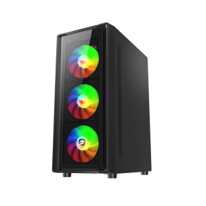 Vỏ Case VITRA CERES V305-G 3FRGB BLACK (Mid Tower/Màu Đen/ Kèm sẵn 3 Fan RGB)
